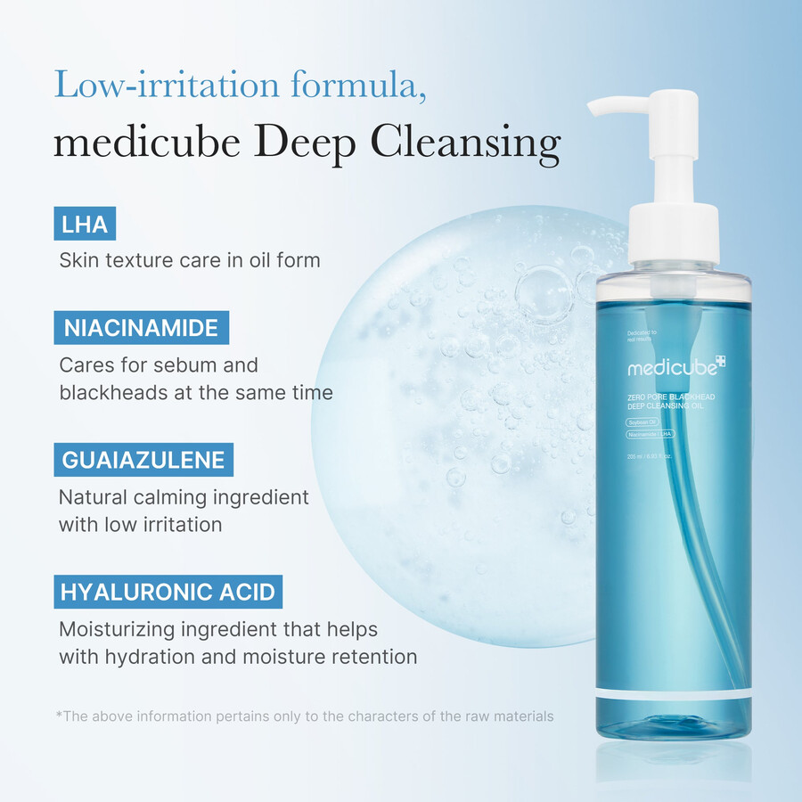 medicube zero pore blackhead deep cleansing oil
