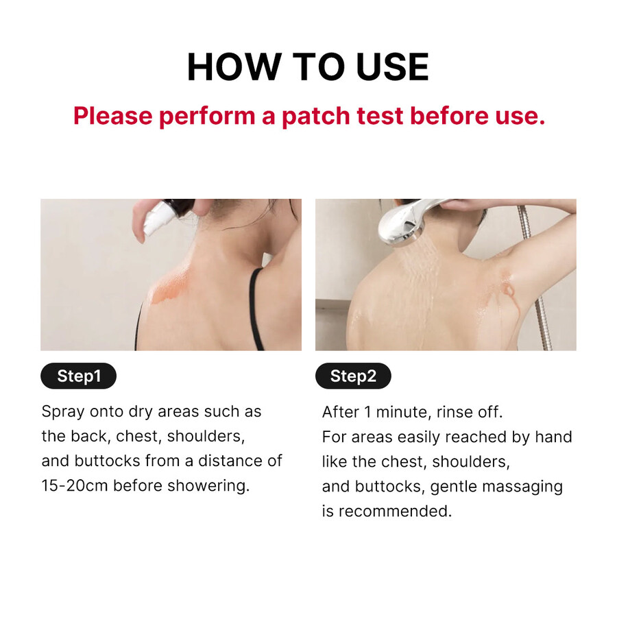 medicube red body peeling shot cleanser