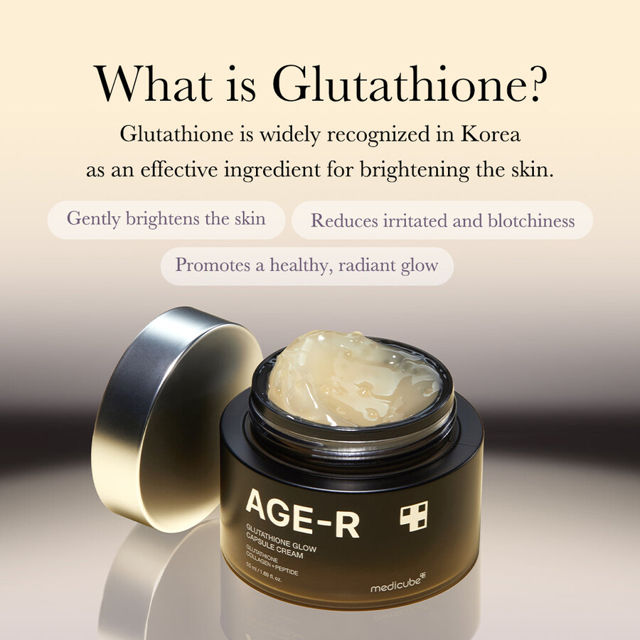 medicube age-r glutathione glow capsule cream