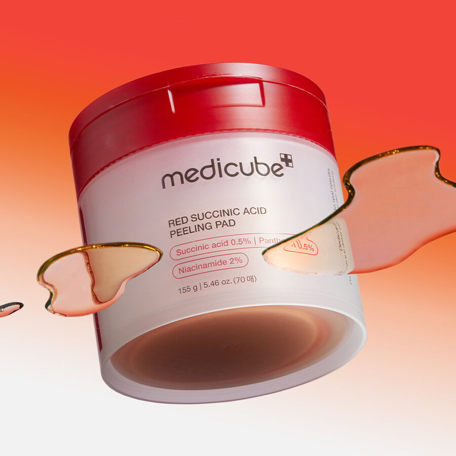 medicube red succinic acid panthenol pads