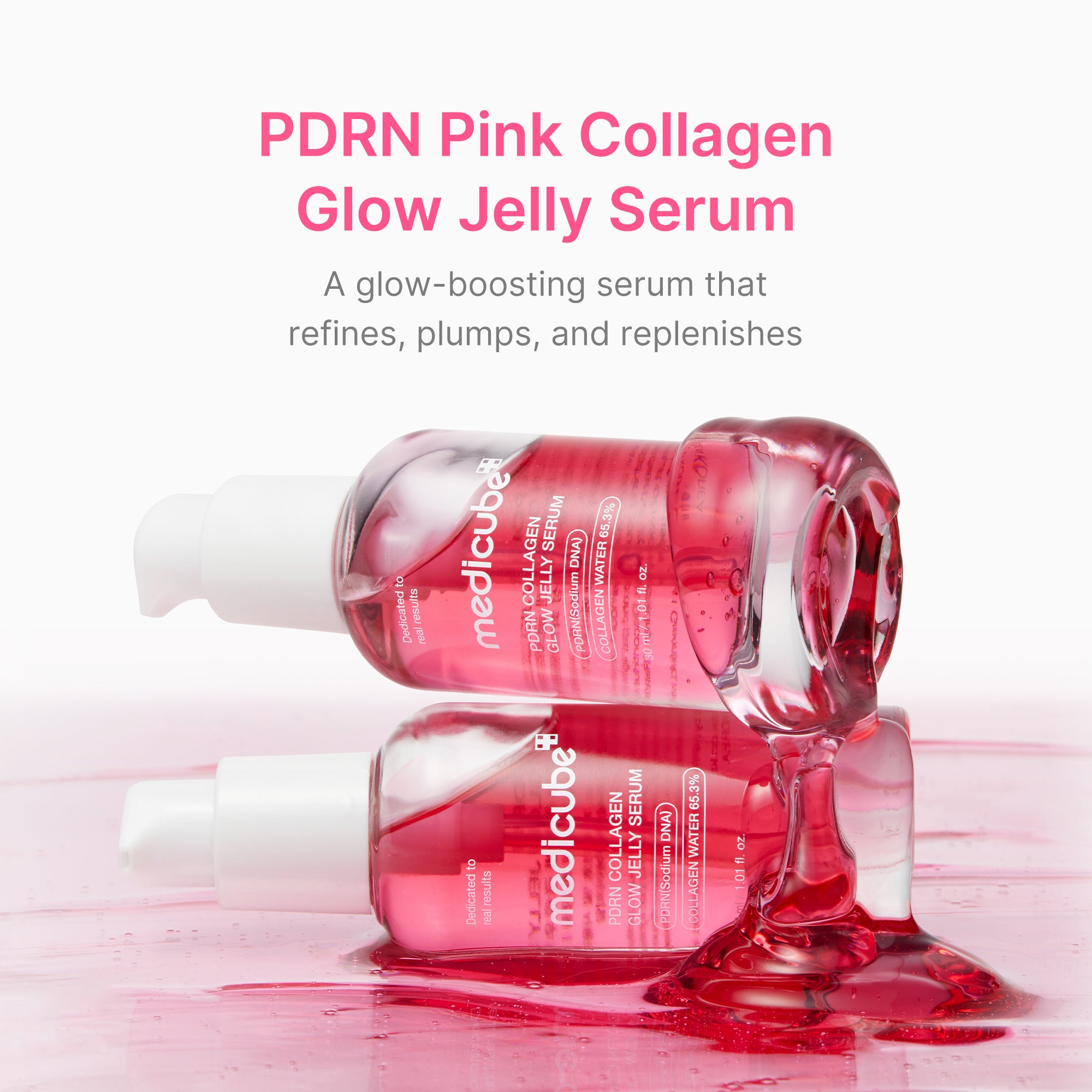 pdrn różowe kolagenowe serum rozświetlające w żelu